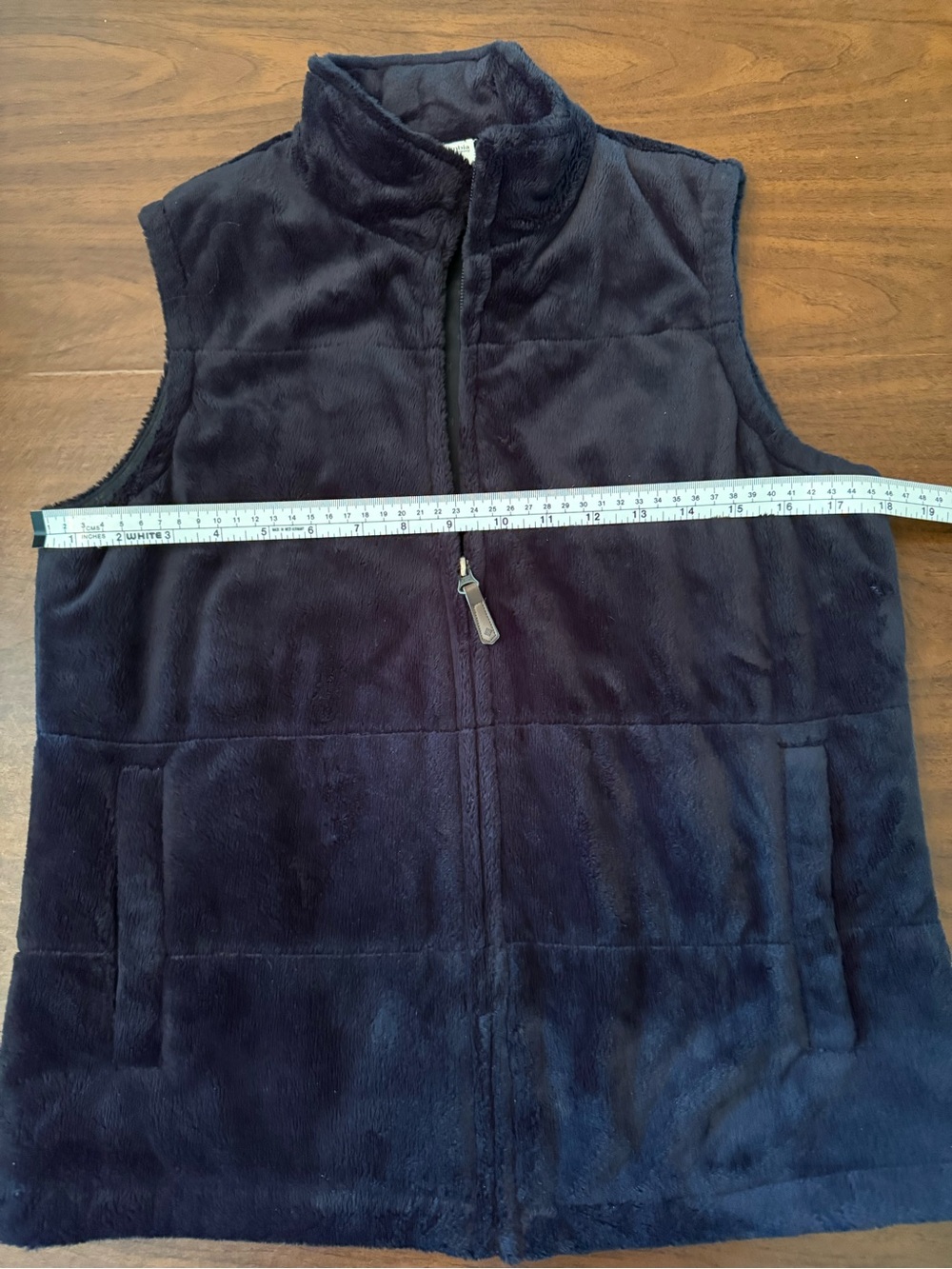 Columbia black Plush Fleece Zip-Up Vest